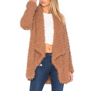 TULAROSA | Teddy Shag Coat in Beige